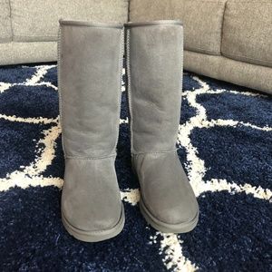 Ugg Boots- Classic Tall Gray Size 8